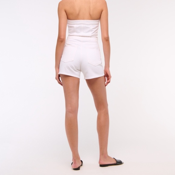 NWT Abercrombie & Fitch Strapless Denim Romper - Picture 4 of 5